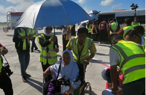 JCH Lombok Tengah Kloter 4 NTB Diberangkatkan